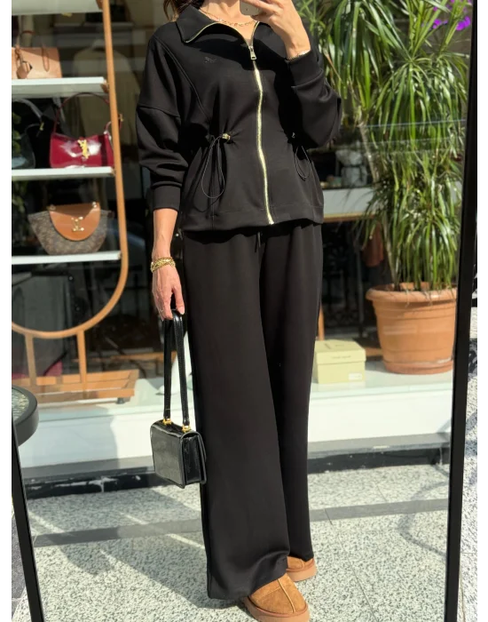 BEL DETAYLI EŞOFMAN TAKIMI