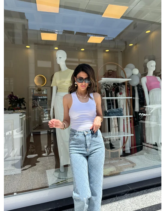 Çelik Örme Atlet Beyaz