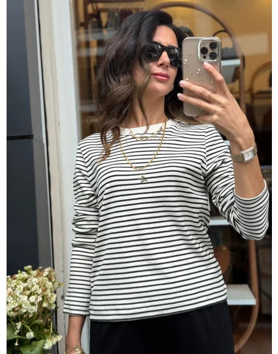 ÇİZGİLİ SWEATSHİRT