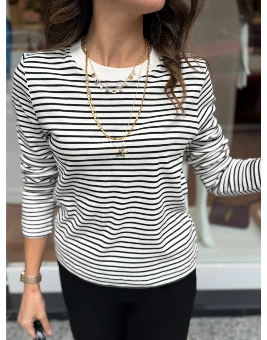 ÇİZGİLİ SWEATSHİRT