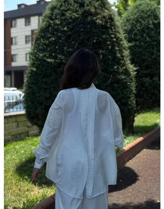 Dusuk Omuz Oversize Gomlek