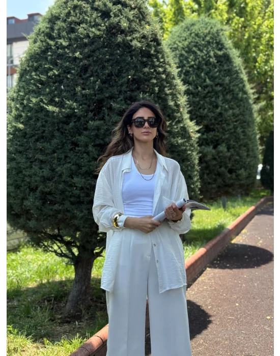 Dusuk Omuz Oversize Gomlek