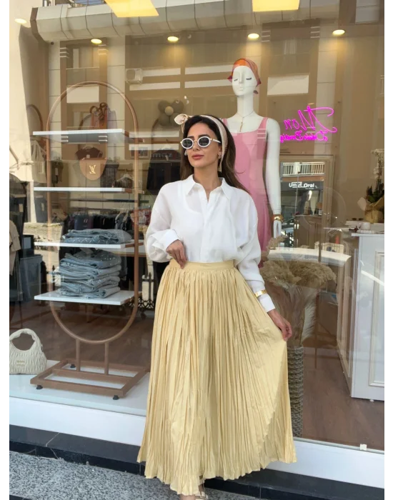 ETEK SARI BÜZGÜ DETAYLI