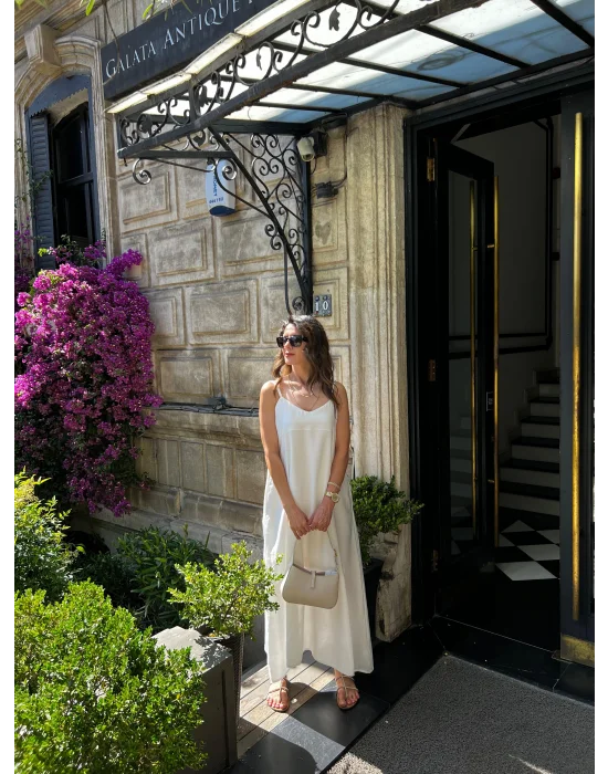 Gömlek-elbise Takım Beyaz