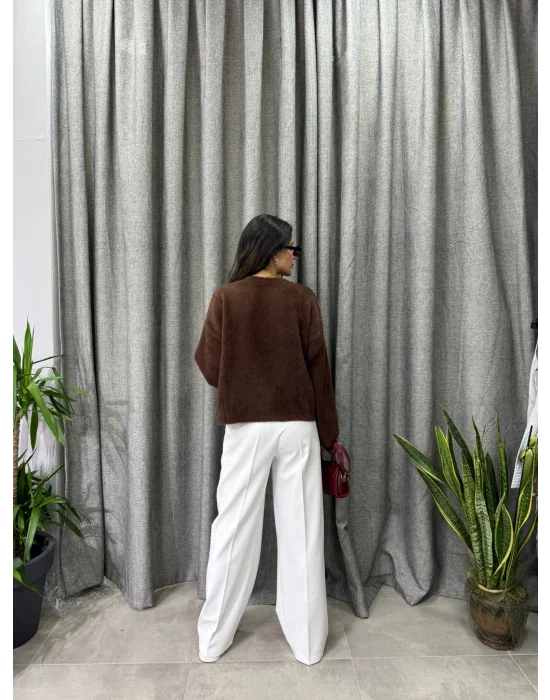 ORJİNAL MARKA BEYAZ PALAZZO PANTALON