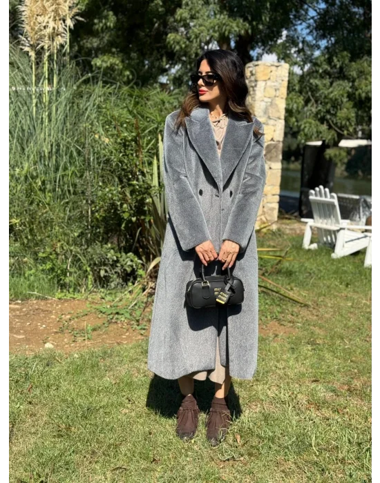 ZARİF GRİ KRUVAZE KABAN