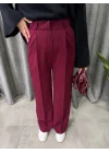 ORJİNAL MARKA BORDO PALAZZO PANTALON