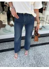 Taş Detay Bol Paça Tasarım Jean