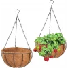 Metal Askılı Hindistancevizi Elyaflı Bahçe & Balkon Duvar Sepeti – Doğal, Şık, Dayanıklı