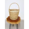 Doğal El Yapımı Hasır Sepet – Dekoratif & Çok Amaçlı (Büyük Boy Saplı)