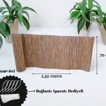 70 cm x 2,50 Metre Hasır Balkon Çiti