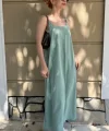 Askılı Mint Tensel Elbise