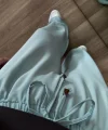 Dökümlü Bol Paça Mint Pantolon