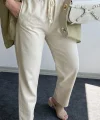 Flex Ham Keten Pantolon