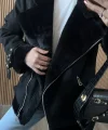 İçi kürklü Biker Kaban