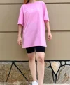 LB Pembe Oversize Tshirt