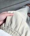 Natural Bej Keten Pantolon