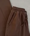 Natural Kahve Keten Pantolon