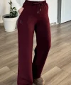 Sho Modal Wide Leg Bordo Eşofman