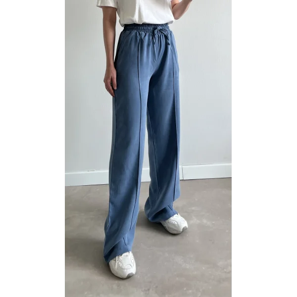 MSD Çimalı Mavi Tensel Pantolon