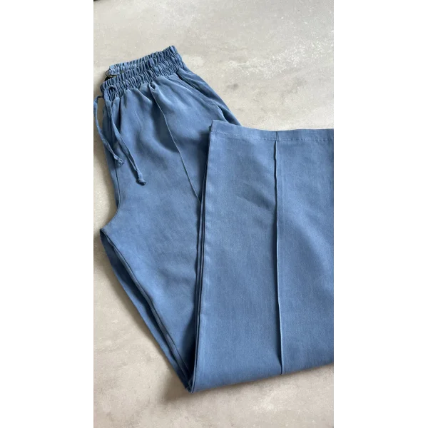 MSD Çimalı Mavi Tensel Pantolon