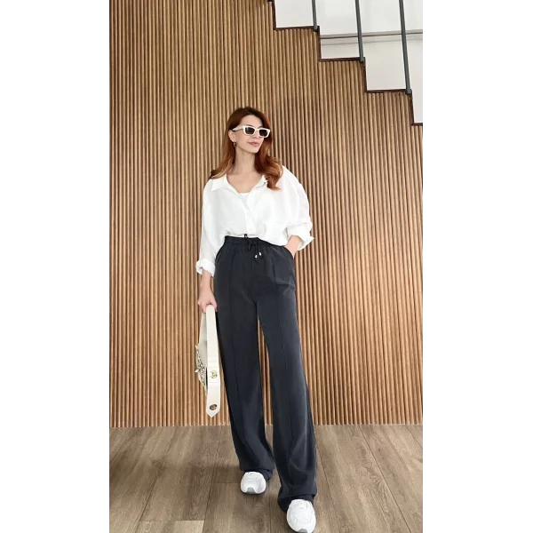 MSD Çimalı Siyah Tensel Pantolon