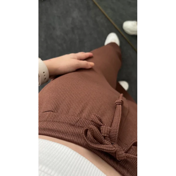 Acı Kahve Fitilli Eşofman