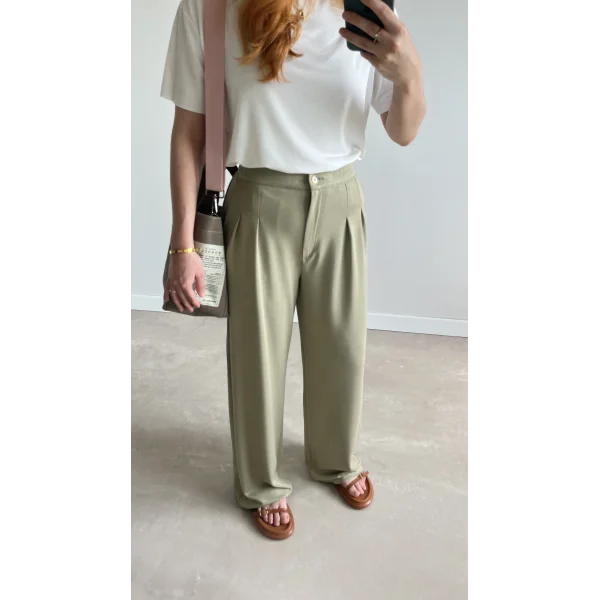 Oys Arka Beli lastikli Modal Yeşil Eşofman