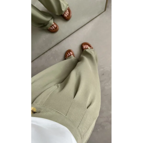 Oys Arka Beli lastikli Modal Yeşil Eşofman