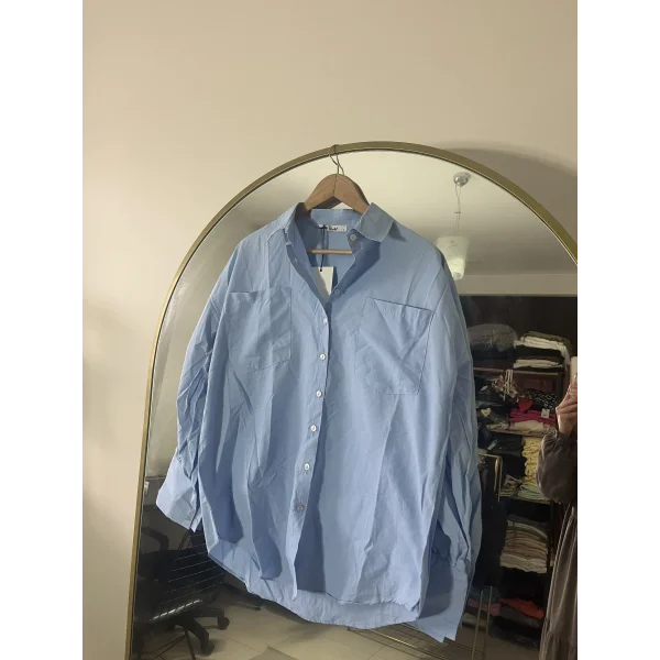 Bebe Mavi Poplin Gömlek