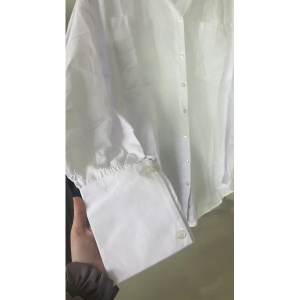 Beyaz Poplin Gömlek