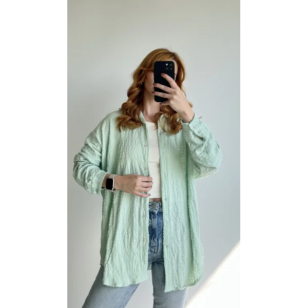 Bürümcük Su yeşili Gömlek