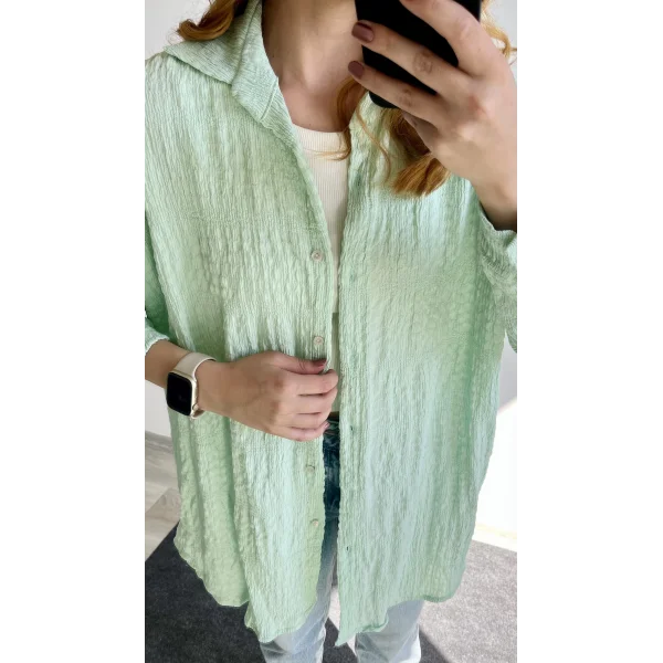 Bürümcük Su yeşili Gömlek