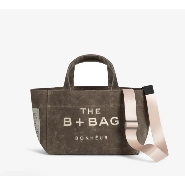 KANVAS CHOCOLATE MALT ÇANTA (askısı toz pembe )