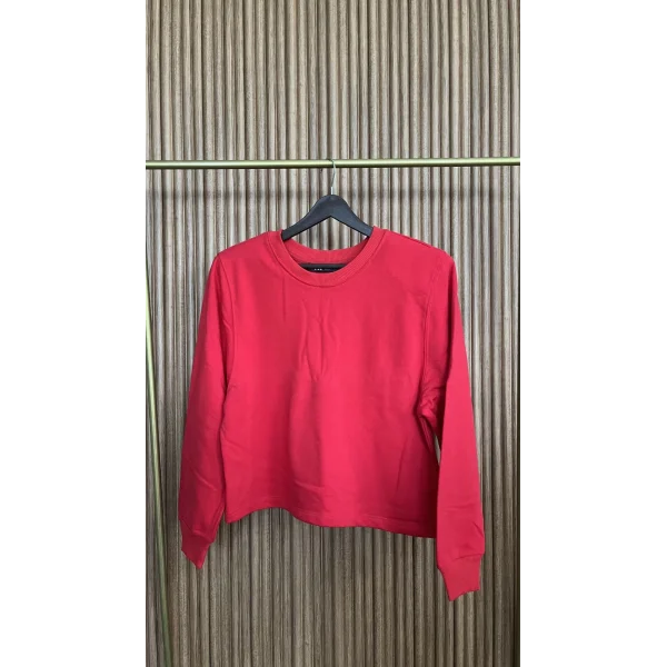 Kırmızı Vatkalı Sweat