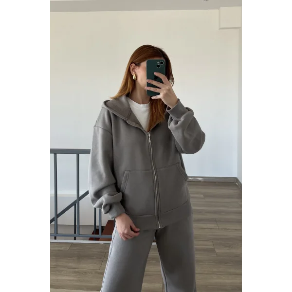 Loes Premium Üç iplik Şardonlu Eşofman Takım