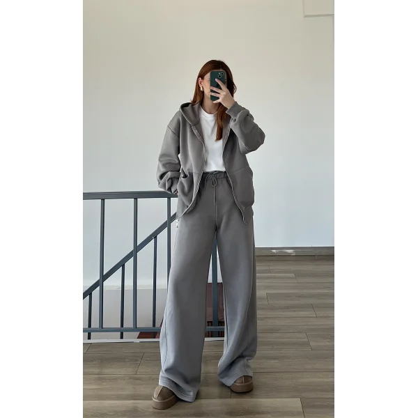 Loes Premium Üç iplik Şardonlu Eşofman Takım