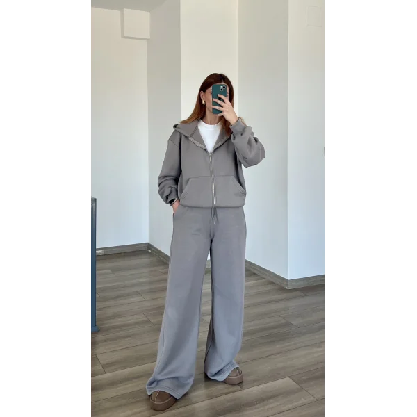 Loes Premium Üç iplik Şardonlu Eşofman Takım