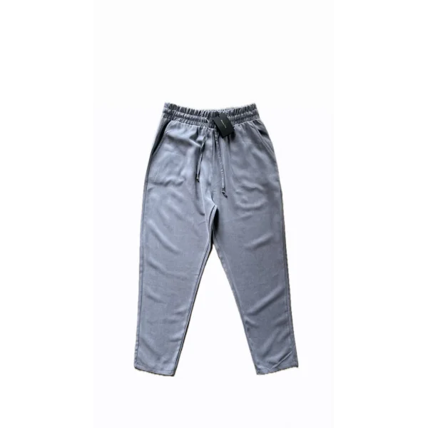 MD Açık Gri Tencel Havuç Pantolon