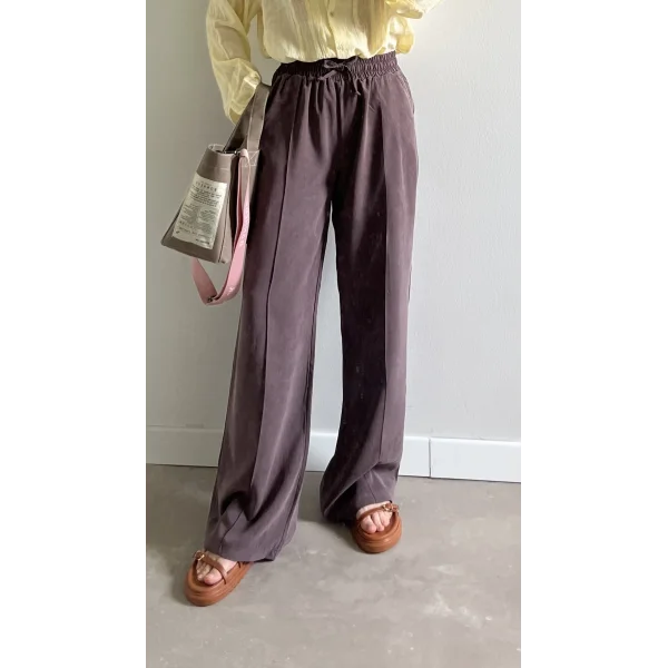 MSD Çimalı Açık Kahve Tensel Pantolon