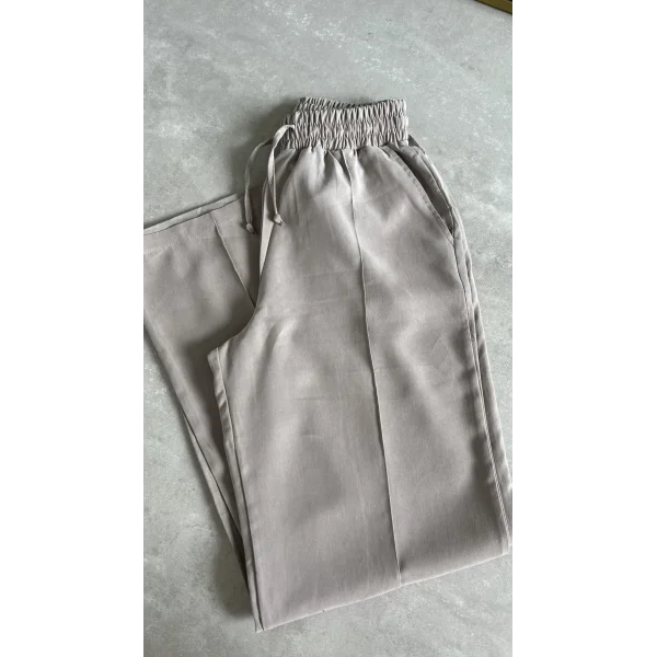 MSD Çimalı Açık Vizon Tensel Pantolon