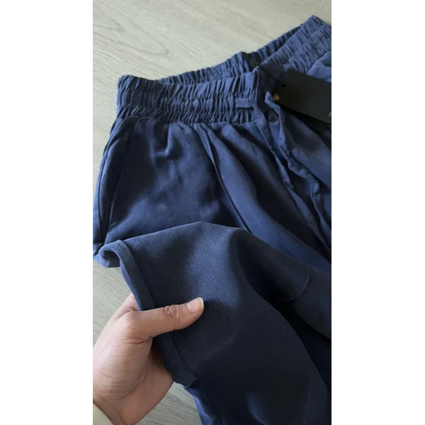 MSD Çimalı İndigo Tensel Pantolon