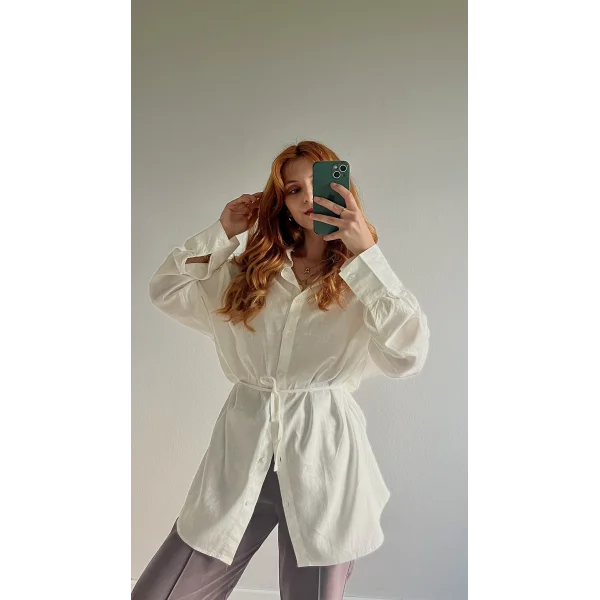 MSD Premium Beyaz Ham Keten Gömlek