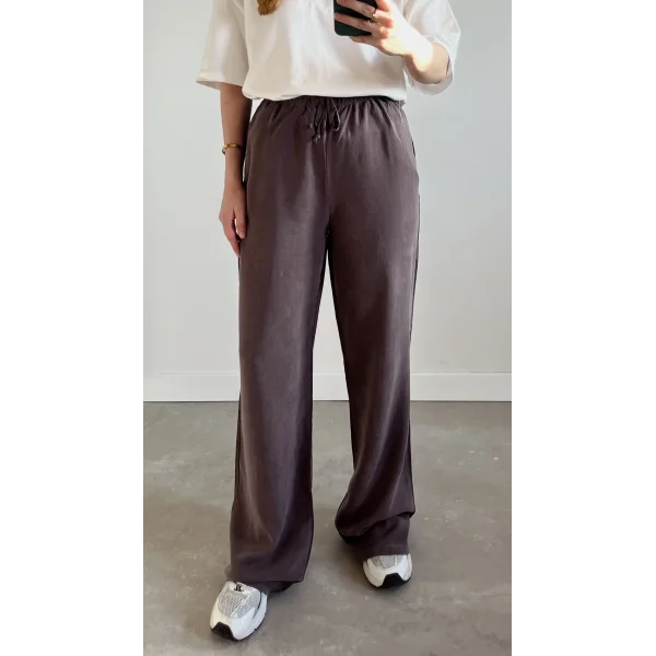 MSD İnce Bel Tensel Açık Kahve Pantolon