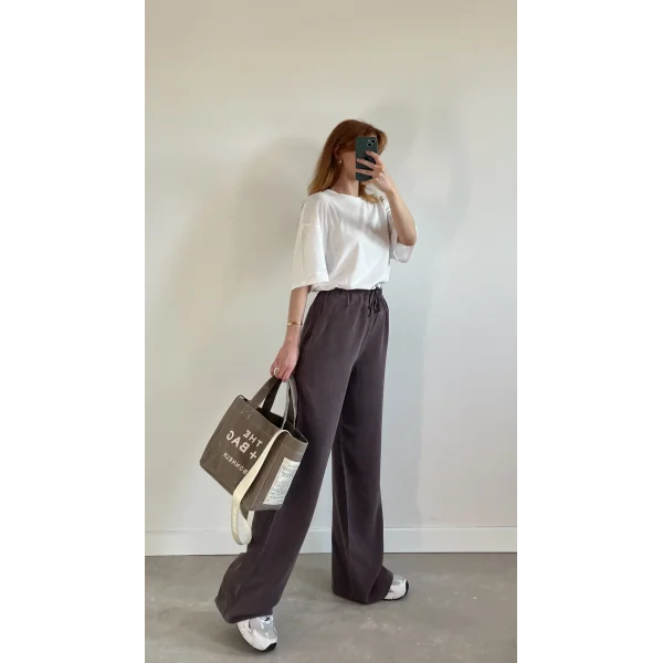 MSD İnce Bel Tensel Açık Kahve Pantolon