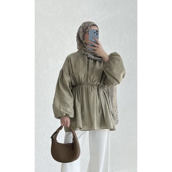 Pamuk Vual Yeşil Gömlek (%100 pamuk )