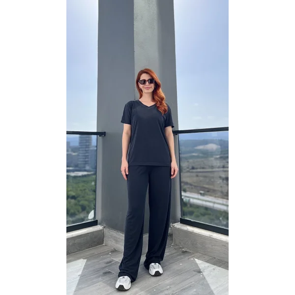 V yaka Oys Antrasit Modal Takım