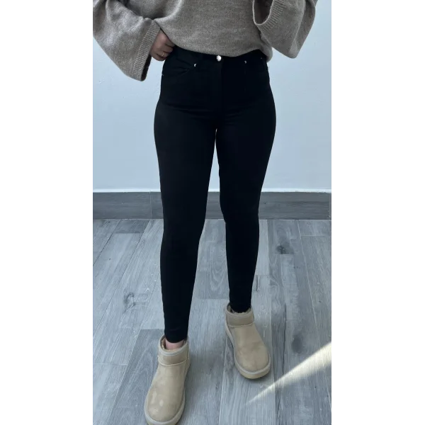 Yüksek Bel Siyah Skinny Jean