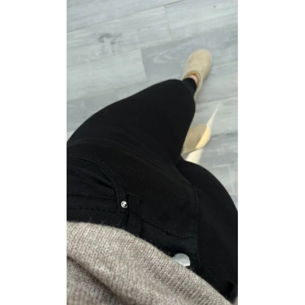 Yüksek Bel Siyah Skinny Jean