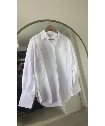 Beyaz Poplin Gömlek